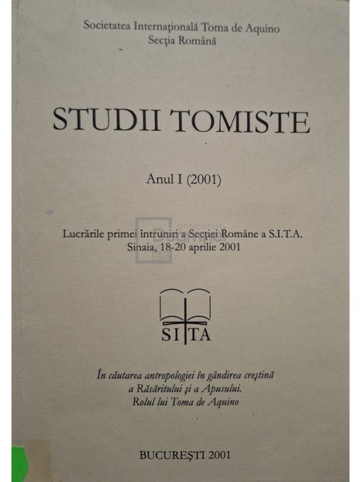 Studii tomiste, anul I (2001) (Editia: 2001)