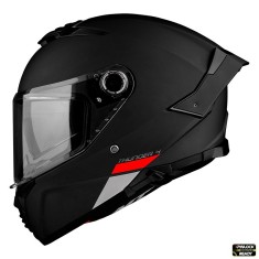 Casca integrala pentru scuter - motocicleta MT Thunder 4 SV A1 negru mat (ochelari soare integrati) &ndash; tip viziera MT-V-28B XL (61/62cm)