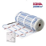 Cumpara ieftin Kit covoraș &icirc;ncălzire electrică pardoseală KIMA-200W/m&sup2;, 15m&sup2; cu termostat Eberle