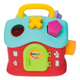 Jucarie Sortator Casa cu 6 Forme Geometrice, Multicolor, CMCLASS