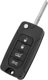 Carcasa Cheie Auto Techstar tip Flip cu 4 butoane, Compatibila Jeep Renegade, Compass, Patriot, Liberty 2014&ndash;2021, Fiat 500X, cu Lama