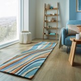 Cumpara ieftin Covor traversa Abstract Flow Albastru 60x230 cm, Flair Rugs