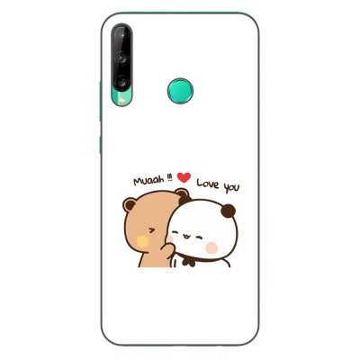 Husa compatibila cu Huawei P40 Lite E Silicon Gel Tpu Model Bubu Dudu Muaah Love You foto