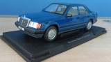 Macheta Mercedes Benz 260E E-Class W124 1984 albastru - MCG 1/18, 1:18