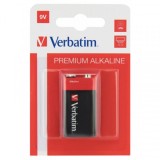 Baterie Verbatim Premium Alkaline, 6LR61 (9V) 49924