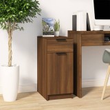 VidaXL Dulap de birou, stejar maro, 33,5x50x75 cm, lemn prelucrat