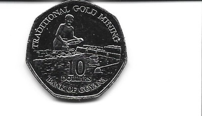 Guyana 10 $ 2013, UNC foto