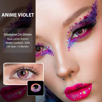Lentile de contact colorate diverse modele cosplay - ANIME VIOLET foto