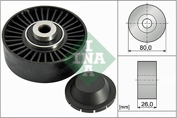 INA 532 0370 20 Rola ghidare/conducere, curea transmisie