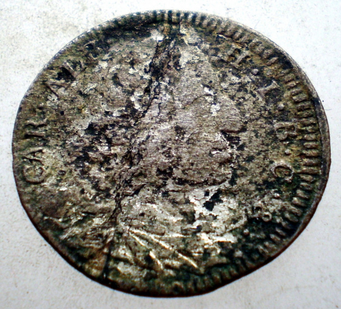 G.382 GERMANIA BAVARIA BAYERN KARL ALBRECHT 3 KREUZER 1736