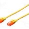 Patch cord Cat 6, U/UTP, conexiune 1:1, 1m, DIGITUS - DK-1617-010/Y