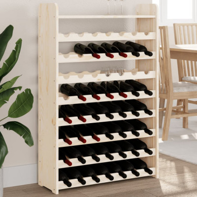 vidaXL Suport vinuri cu raft superior, 72,5x25x111,5cm, lemn masiv pin foto