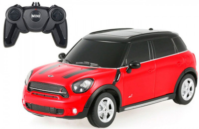 MASINA CU TELECOMANDA MINI COOPER S COUNTRYMAN ROSU CU SCARA 1 LA 24 SuperHeroes ToysZone foto