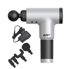 Aparat de Masaj Electric Percutant APF&reg; - 6 Trepte de Viteza si 4 capete pentru Masajul Muscular , Functionare Acumulator