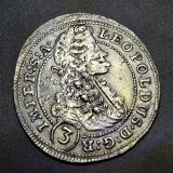 Austria Boemia 3 kreuzer 1701 argint Leopold l