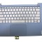 Carcasa superioara cu tastatura palmrest Laptop, Lenovo, IdeaPad S340-14IIL Type 81VW, 81WJ, 5CB0S18588, ET2GK000300, Abyss Blue, iluminata, layout US