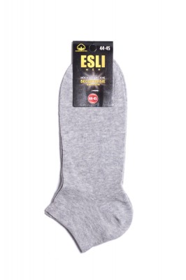 Șosete bărbați scurte de bumbac fără cusături, Esli C-МS-01 - Gri, 29 (44-45) foto