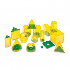 Forme geometrice GeoSolids Learning Resources, 14 piese, 8 - 12 ani foto