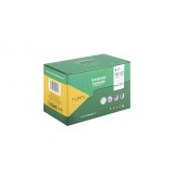 Instalatie craciun, 12 metri, 100 de led-uri cu ornament tip bulb, 8 jocuri de lumini, alb cald, cu energie solara, liniar, interior/exterior, flippy