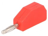 Conector banană 2mm 10A 33VAC 70VDC roşu 20&divide;80&deg;C