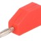 Conector banană 2mm 10A 33VAC 70VDC roşu 20&divide;80&deg;C