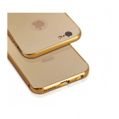 Husa bumper aluminiu cu capac apple iphone 7 plus gold foto