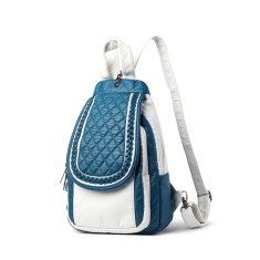 Rucsac dama, Rilena GT3632, Albastru/Alb