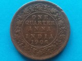 INDIA BRITANICA- &frac14; ANNA 1906