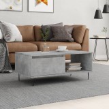 vidaXL Măsuță de cafea, gri beton, 90x50x36,5 cm, lemn compozit