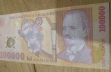 Romania postdecembrista polymer 100000 lei 2001
