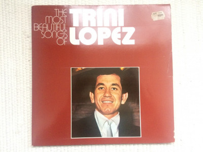 trini lopez most beautiful songs dublu disc vinyl 2 lp muzica latin pop rock VG+ foto