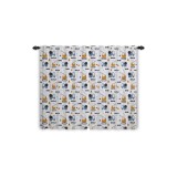 Perdele cu pliseu cu desene animate pentru băieți, camioane de construcții 107 x 160 cm &ndash; Multicolor 2 buc