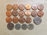 SUA Lot nr. 5 : 21 Monede din perioada 1965 - 2010