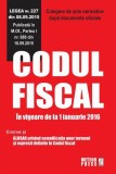 Codul fiscal. &Icirc;n vigoare de la 1 ianuarie 2016 - Paperback brosat - Anișoara Partheniu - Meteor Press