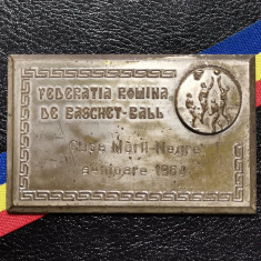 SV * MEDALIA RPR * F. R. BASCHET-BAL * CUPA MĂRII NEGRE 1964 * argintată