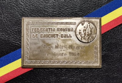 SV * MEDALIA RPR * F. R. BASCHET-BAL * CUPA MĂRII NEGRE 1964 * argintată foto