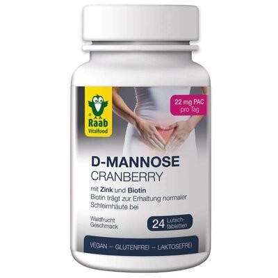 D-manoza si merisor 2200mg, 24 tablete vegane RAAB foto
