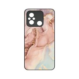 Husa BestCase&reg; Slim Glassy, Compatibila Cu Xiaomi Redmi 12C, Rose Marble, G 1253