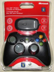 Controller Xbox 360 + PC Wireless adaptor Black foto