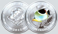 Burundi 100 francs 2015 UNC Peste Fluture
