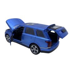 Macheta metal replica Range Rover albastru cu lumini si sunet