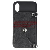 Toc TPU Crossbody Wallet Apple iPhone XS BLACK