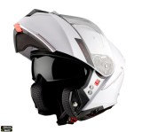 Cumpara ieftin Casca modulabila MT Genesis SV A0 alb lucios Pinlock ready &ndash; omologare noua ECE 22.06 &ndash; tip viziera: MT-V-25 M (57/58cm)