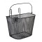 Cos metalic pentru bicicleta, Negru, 34x23x25 cm