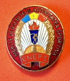 Insigna "MERITE DEOSEBITE IN ACTIVITATEA SPORTIVA" CNEFS (Consiliul National pentru Educatie Fizica si SPORT)