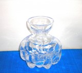 Vaza cristal masiv mould-blown cca. 1965 - design Lars Hellsten Skruf, Suedia