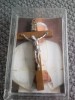 Crucifix Lemn Italia Benedict XVI, Cutie Originală - Obiect Bisericesc Vintage