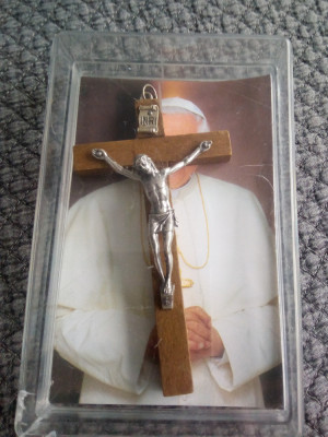 Crucifix din lemn Italia foto
