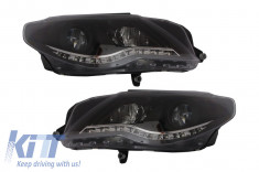 Faruri LED DAYLINE VW Passat CC (2008-2012) DRL Look Negru foto