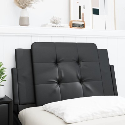 vidaXL Pernă pentru tăblie pat, negru, 80 cm, piele artificială foto